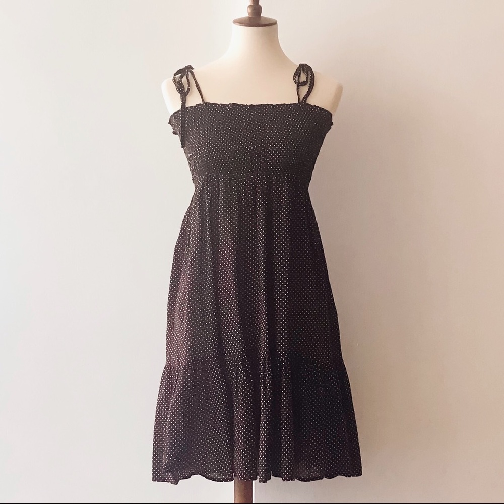 J Crew Smocked Polka Dot Dress